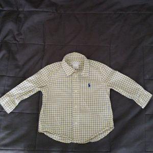 Ralph Lauren boys 12 month plaid button down
